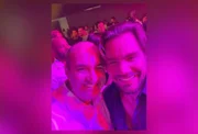 Mansur ao lado de Daniel Vorcaro. O fundador do Banco Master é dono é dono de 20,2% Sociedade Anônima do Futebol (SAF) do Atlético-MG