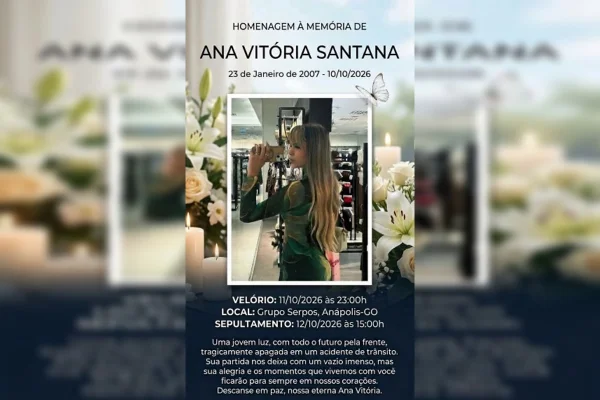 Jovem de GO morta em acidente com vereador será velada nesta 2ª - destaque galeria