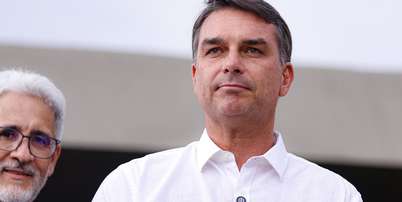 O candidato &agrave; presid&ecirc;ncia Fl&aacute;vio Bolsonaro Foto: FOTOARENA/ESTAD&Atilde;O CONTE&Uacute;DO