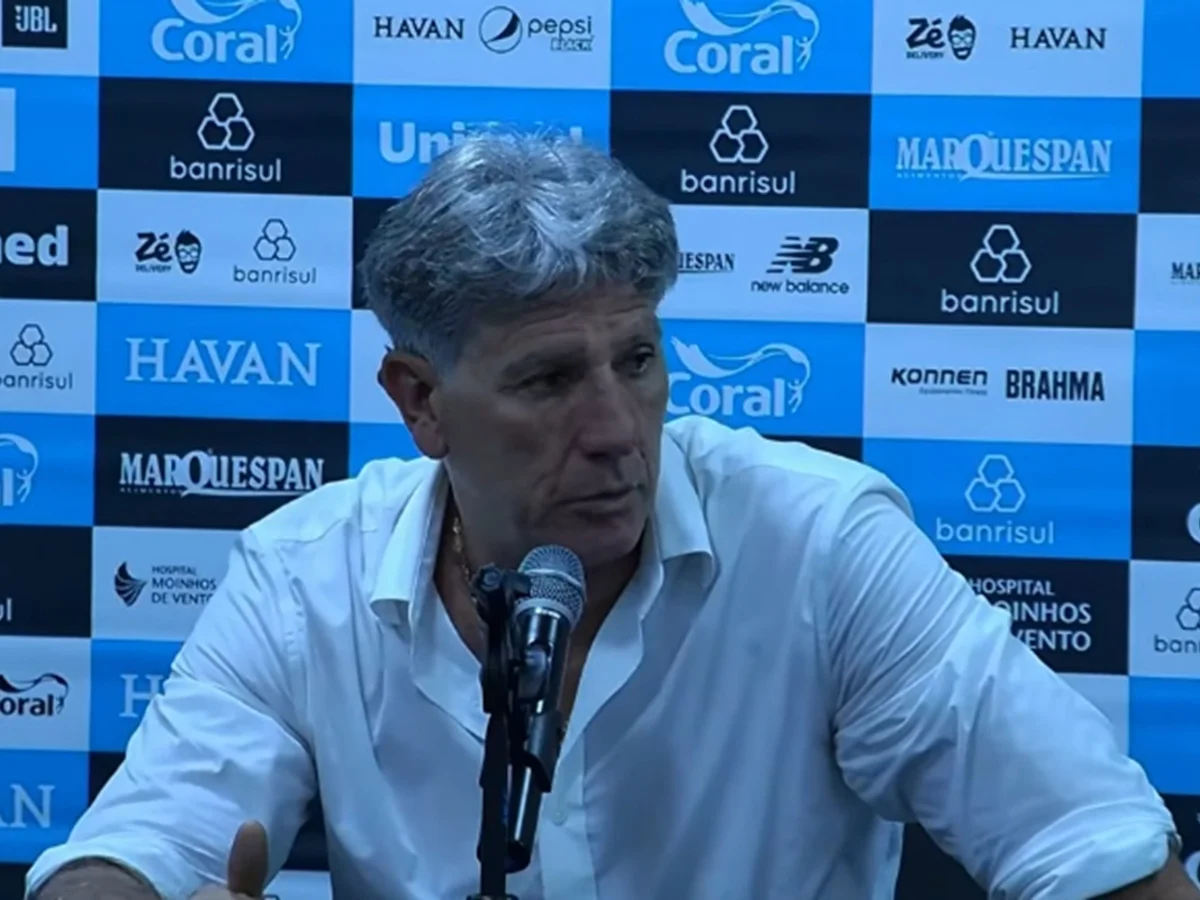 Renato Gaúcho iguala pior início pelo Grêmio com 25% de aproveitamento