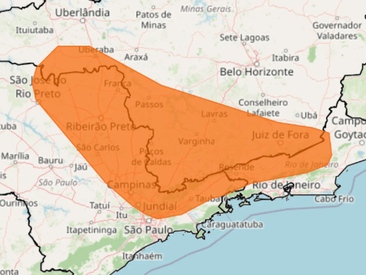 SP tem alerta laranja de tempestade no feriado de Nossa Senhora Aparecida