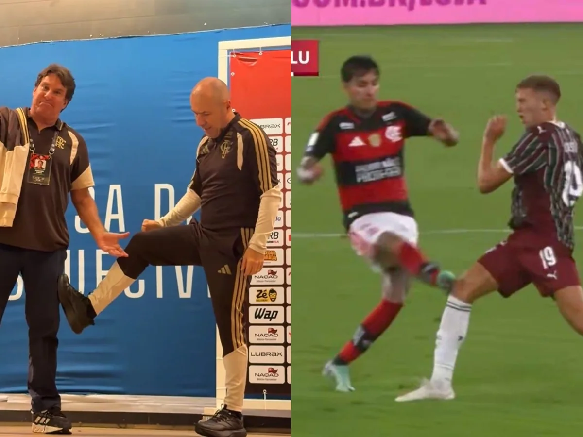 Leonardo Jardim usa diretor do Flamengo para simular lance de Pulgar