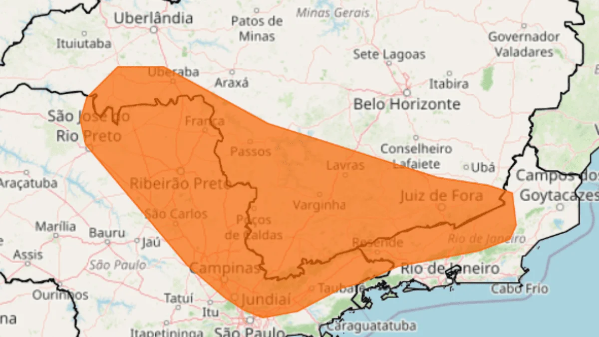 SP tem alerta laranja de tempestade no feriado de Nossa Senhora Aparecida