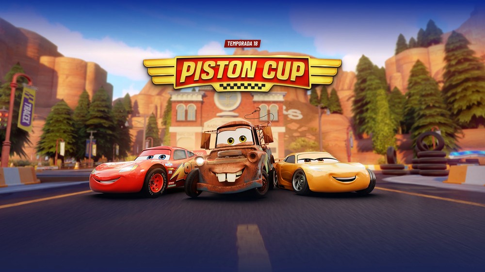 Disney Speedstorm teve uma temporada especial com Relâmpago, Mate e a Copa Pistão — Foto: Divulgação/Gameloft