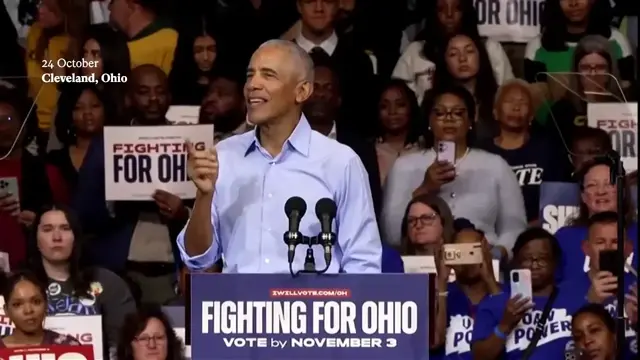 Obama compares Trump's White House to 'Saddam Hussein opening a Cheesecake Factory'