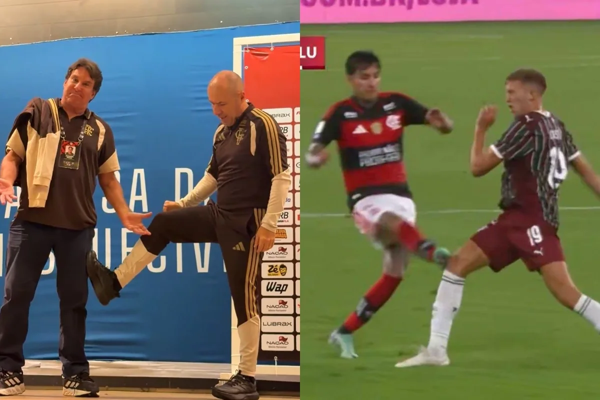 Foto colorida de Flamengo x Fluminense. Leonardo Jardim - Metrópoles