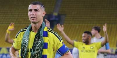 CR7 marcou um dos gols da vit&oacute;ria do Al Nassr na Champions Asi&aacute;tica &ndash; Foto: Divulga&ccedil;&atilde;o / Al Nassr / Jogada10