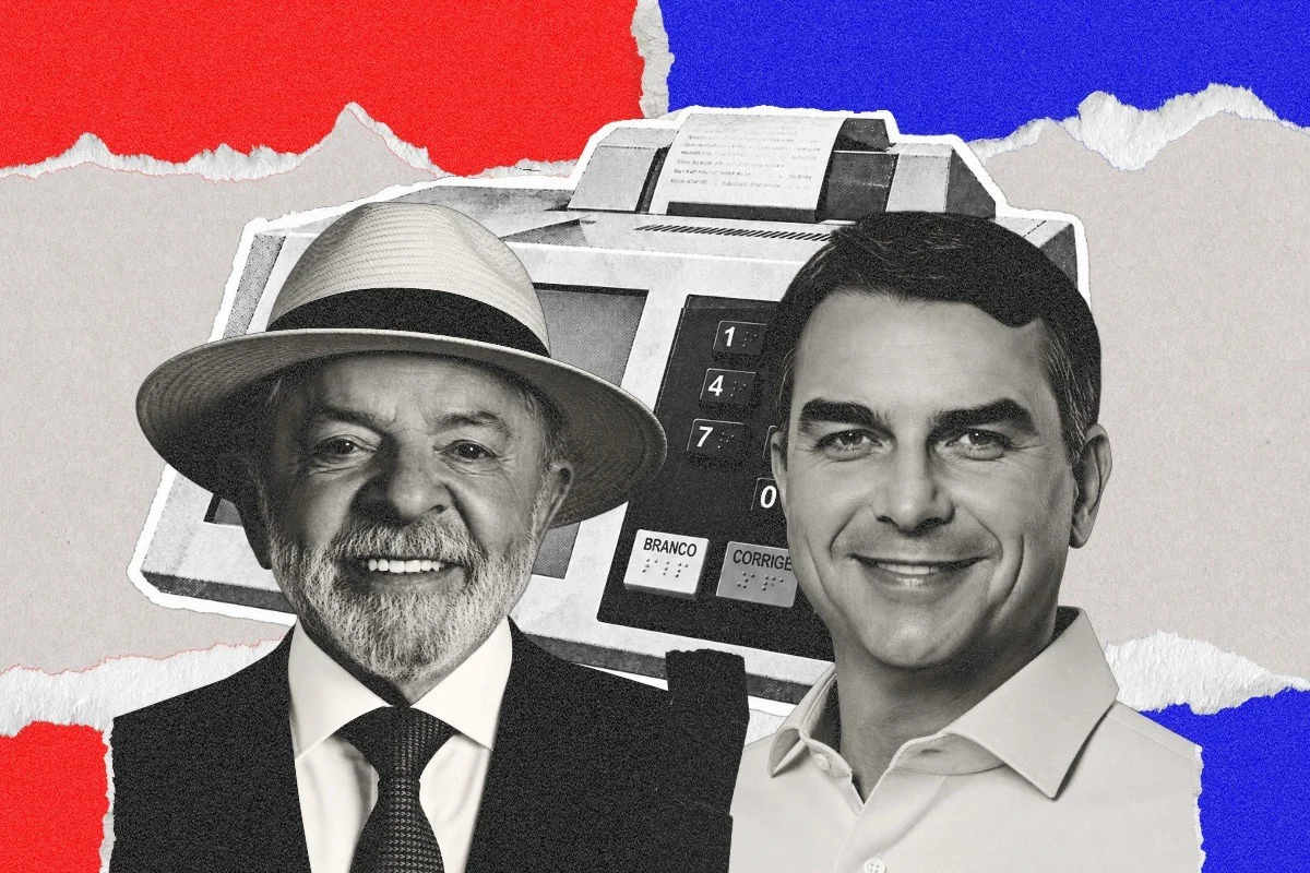 Lula e Flávio Bolsonaro