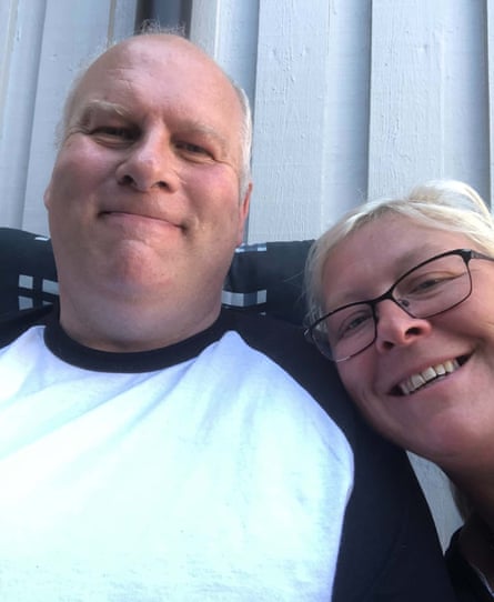 Mark Smith with his wife is Petra