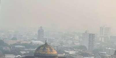 Queimadas espalham fuma&ccedil;a por Manaus Foto: Reprodu&ccedil;&atilde;o/Redes Sociais