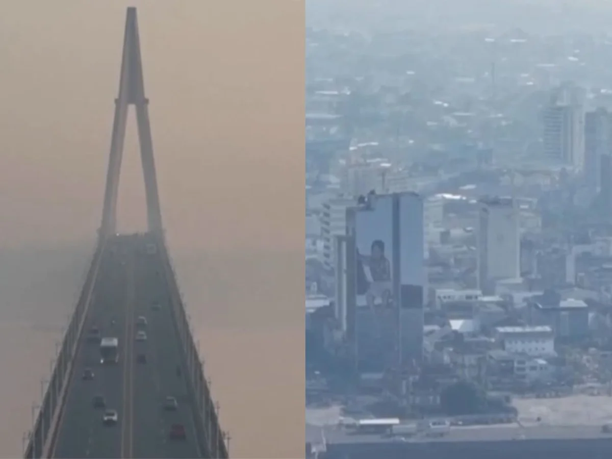 Defesa Civil emite alerta após fumaça de queimadas cobrir céu de Manaus