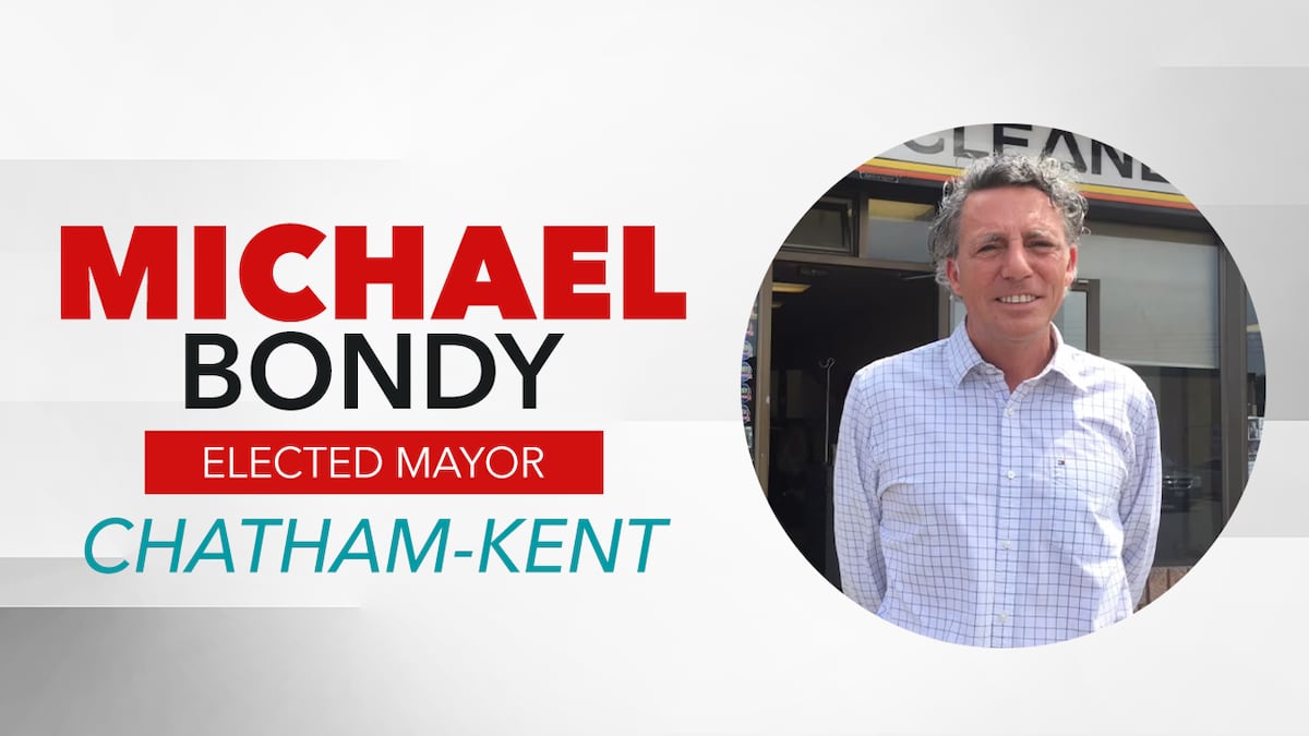 Chatham-Kent turns to Michael Bondy to sit as next mayor