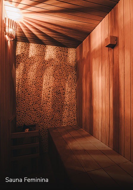 Sauna Feminina - Les Cinq Gym — Foto: Reprodução/Site