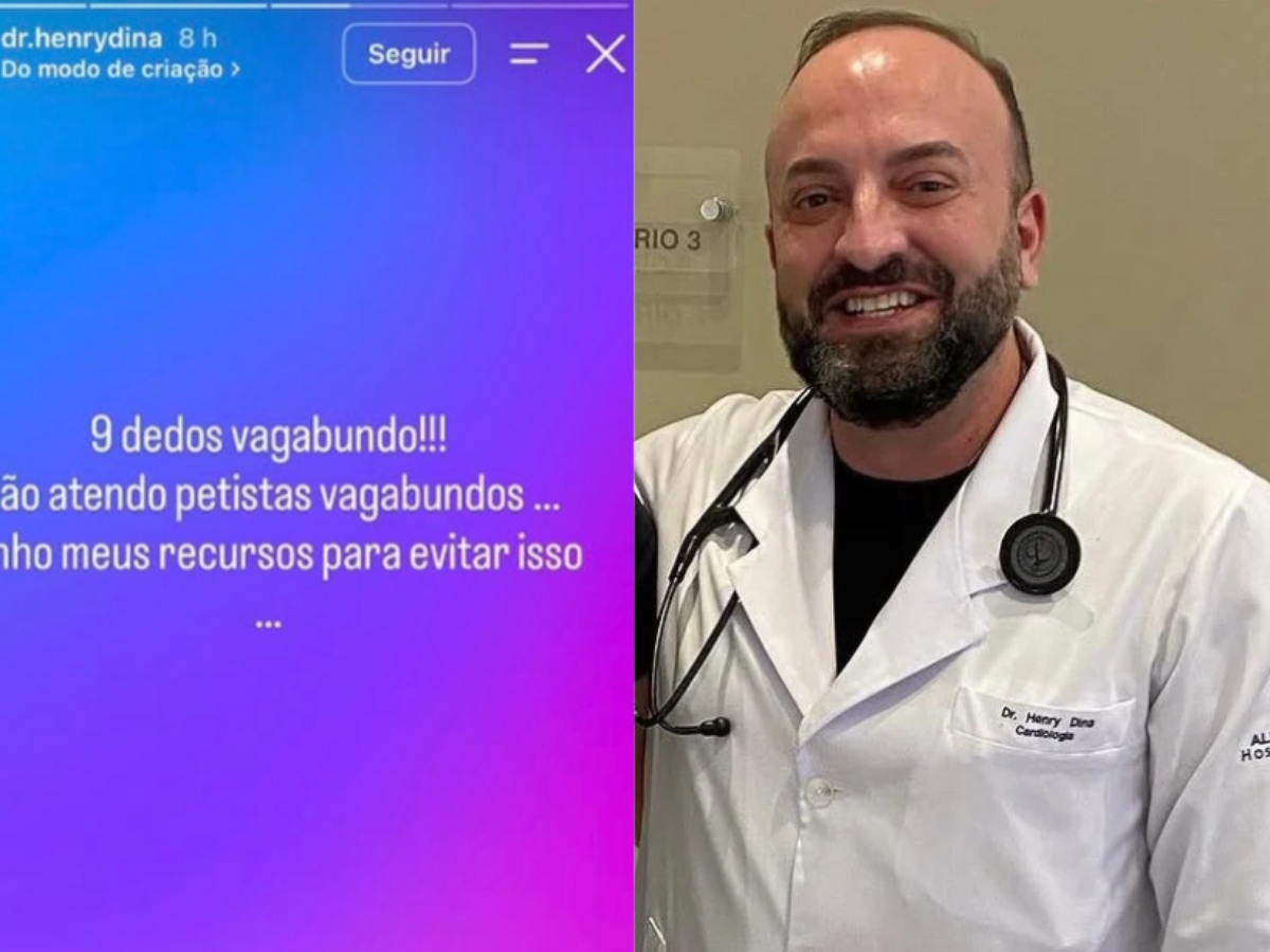 Médico que faz atendimentos no Einstein faz post dizendo não atender ‘petistas vagabundos’