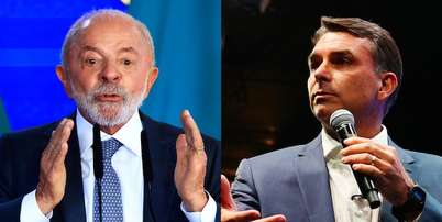 TSE proibiu a Meta de limitar o alcance de conte&uacute;dos pol&iacute;ticos relacionados aos candidatos &agrave; presid&ecirc;ncia, Lula e Fl&aacute;vio Bolsonaro Foto: Wilton Junior/Estad&atilde;o e Vittor / Estad&atilde;o